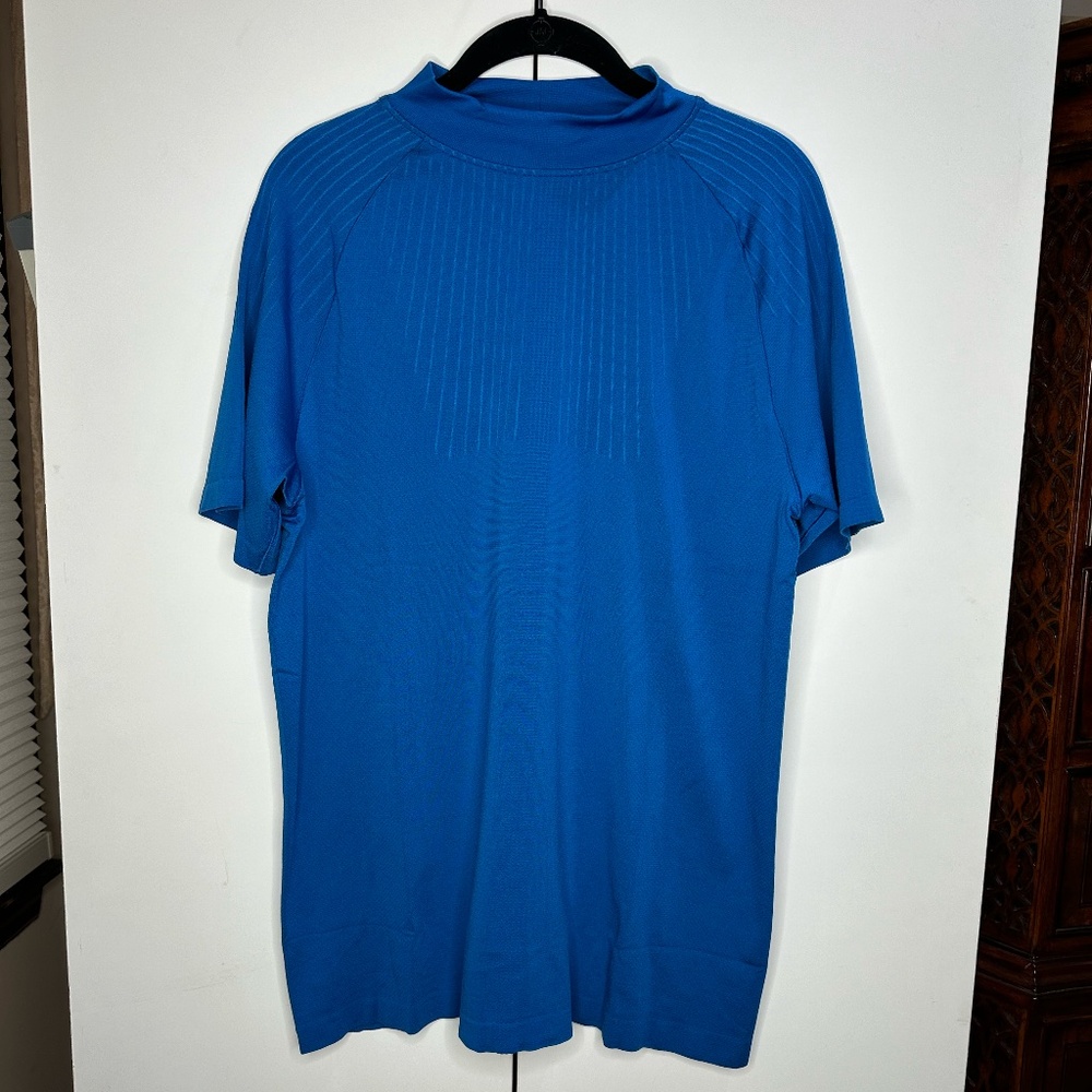 Nike Men Matthew M Williams MMW NRG Blue Short Sleeve Shirt DD9436-409 Sz M & XL